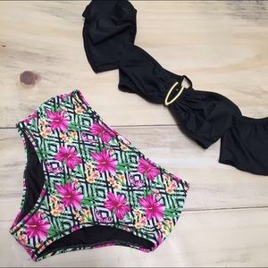 High waist swimsuit