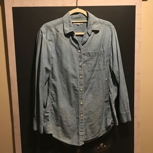 Madewell Oversized Chambray Shirt size small