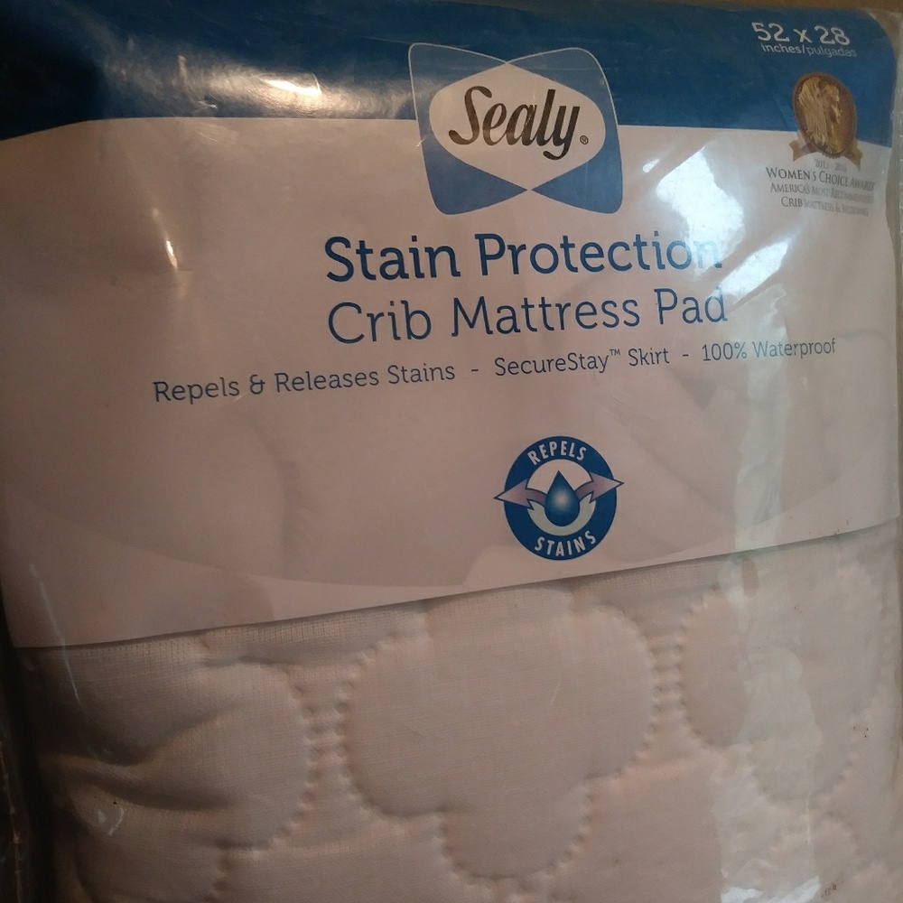 Sealy stain protection crib mattress cover