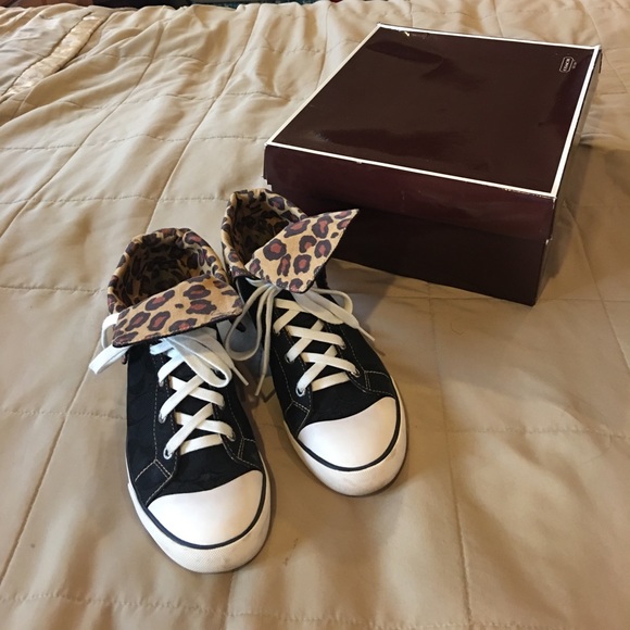 Coach leopard high top sneakers - Picture 2 of 5