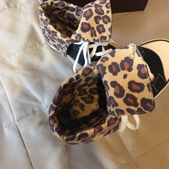 Coach leopard high top sneakers - Picture 3 of 5