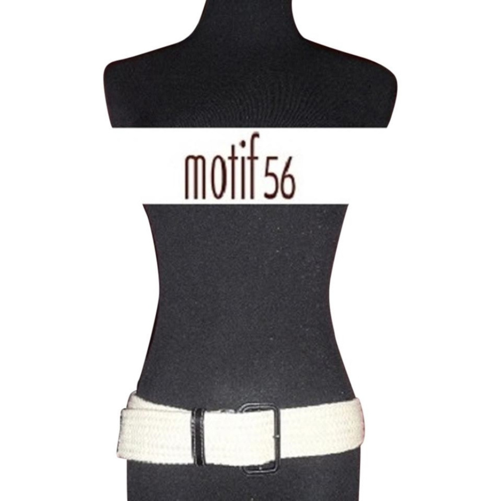 MOTIF 56 Woven Cotton Textile Belt Size S/P 37" Length