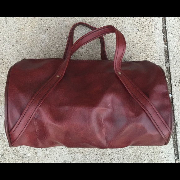 Red leather bag - Picture 3 of 4