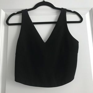 Free People XS black crop top
