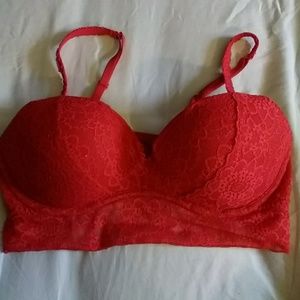 Victoria secret pink lace bralette