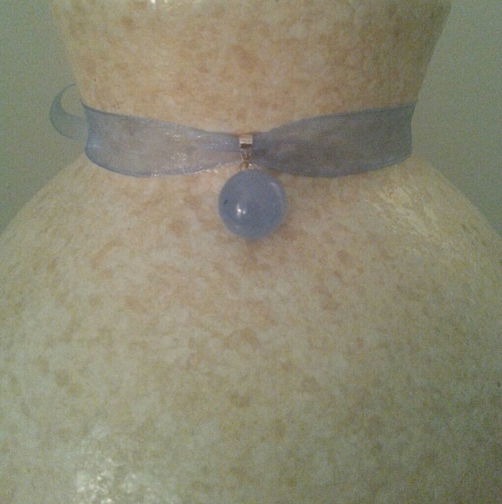 Cute Blue ribbon choker🎈