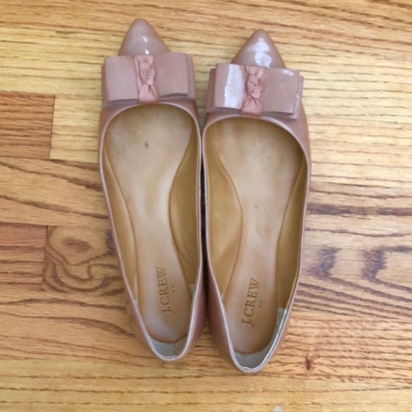 J.Crew Emery Bow Flats - 9 1/2 - Bronzed Clay - Picture 2 of 8