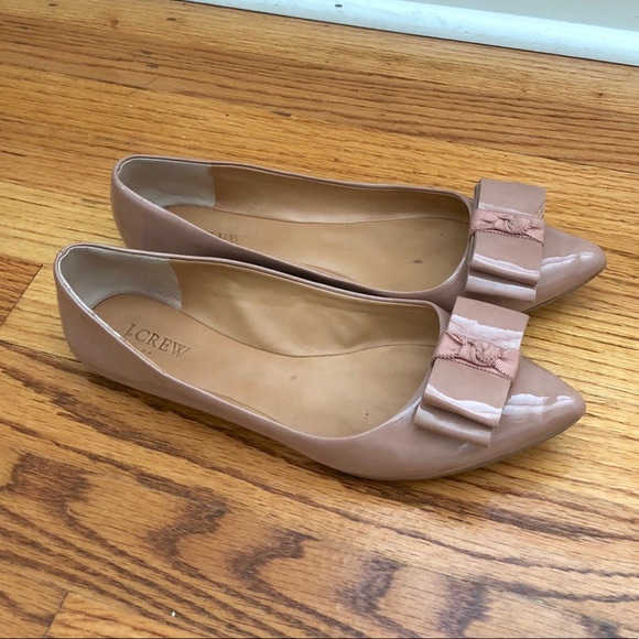 J.Crew Emery Bow Flats - 9 1/2 - Bronzed Clay - Picture 3 of 8