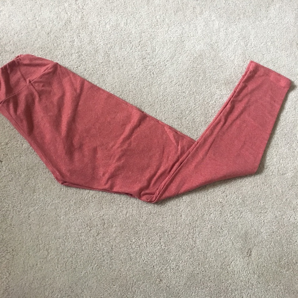 Lularoe heathered Red os leggings