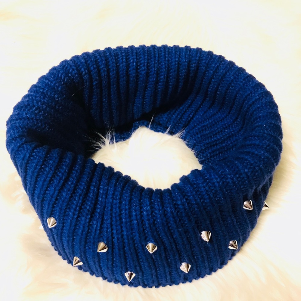 Steve Madden Studded Scarf in Royal Blue