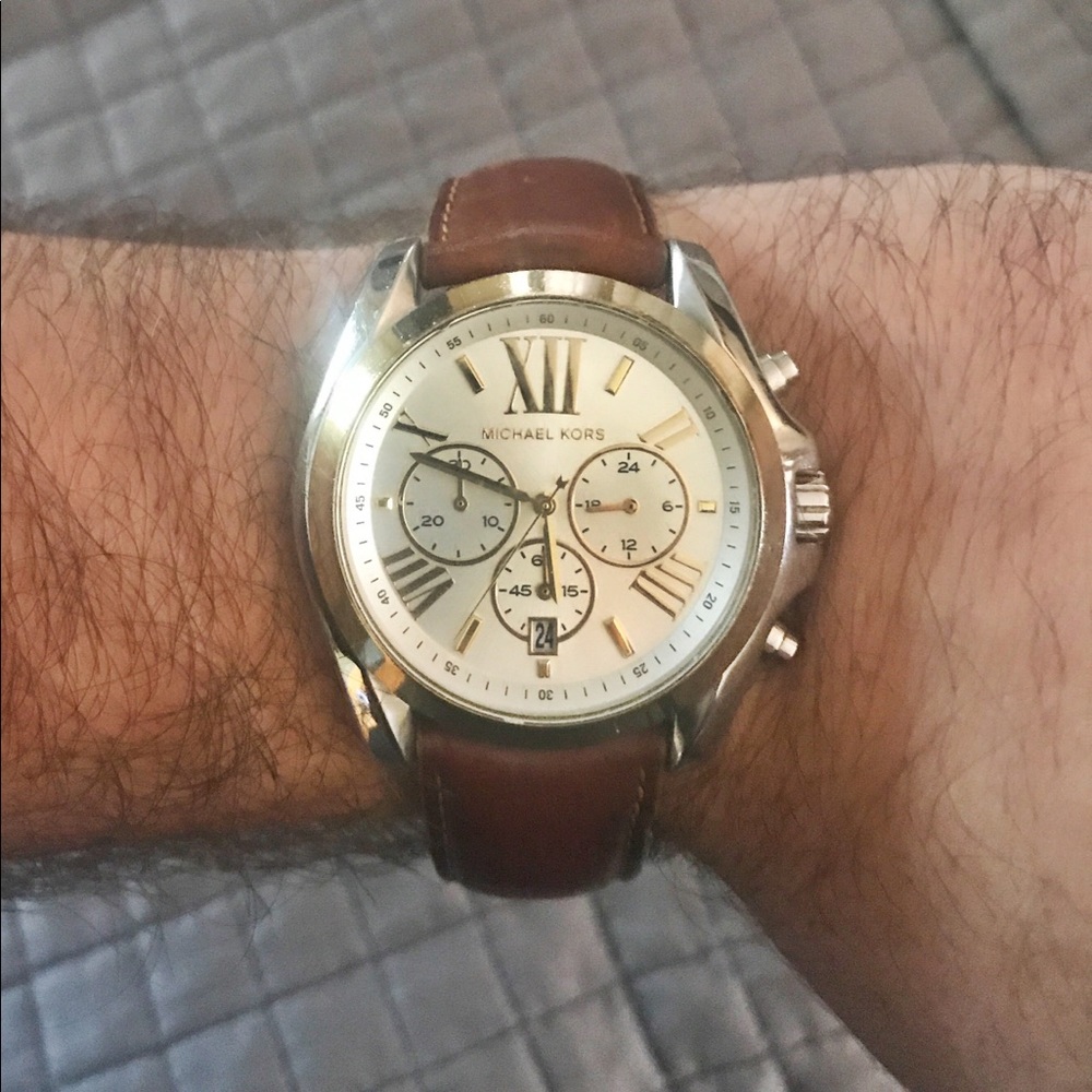 Michael Kors leather band watch
