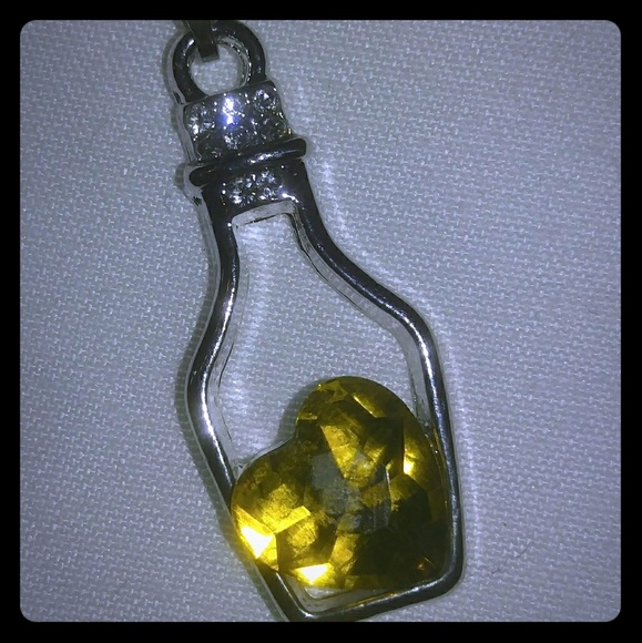 Heart In A Bottle Necklace - Picture 1 of 4