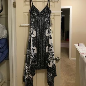 Sue Wong black and white paisley