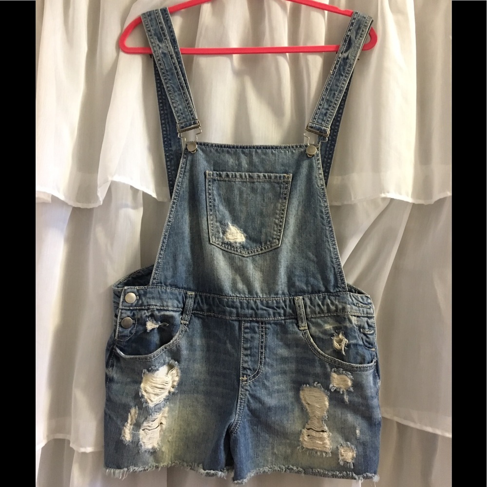 Jean Short Overalls