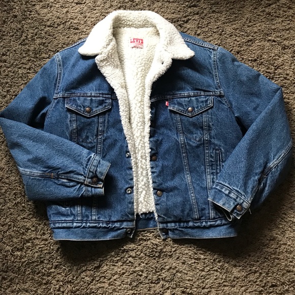 Levi's Other - Vintage Men's Levi's Denim Sherpa Jacket
