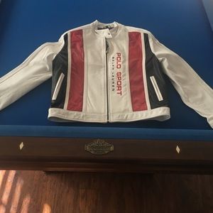 Genuine Leather Ralph Lauren Polo Sport Jacket
