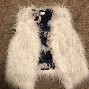 White Fur Vest
