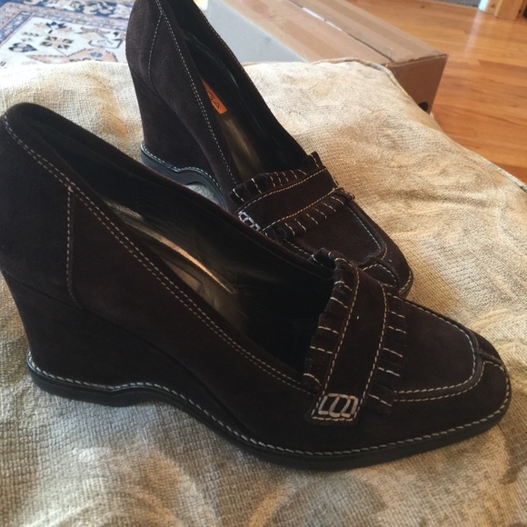 Via Spiga | Shoes | Via Spiga Size 8 Platform Loafers Brown  display picture 3
