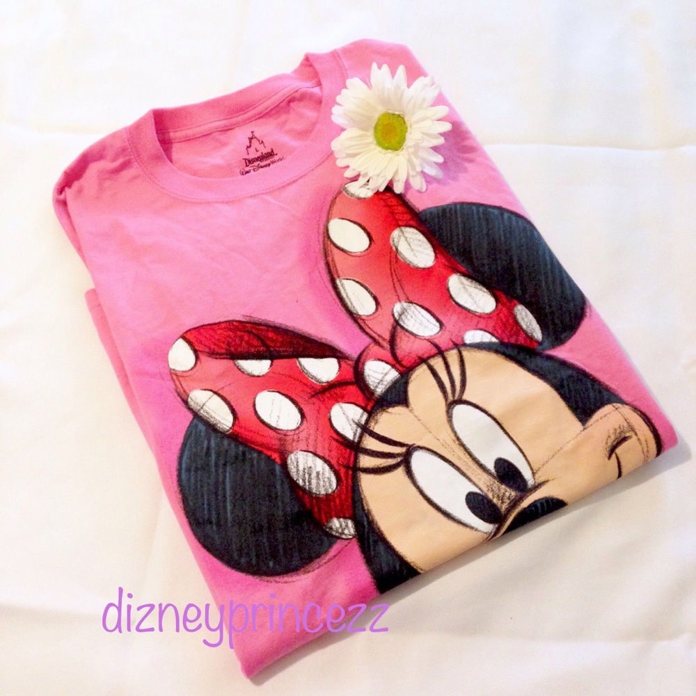 🌼 Disney Minnie Mouse Shirt Top Tee Pink