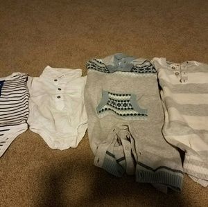 Baby boy onsies and overalls
