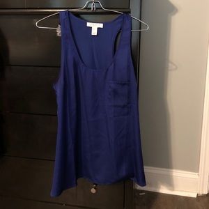 Blue tank blouse