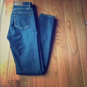 Madewell skinny skinny jeans dark wash