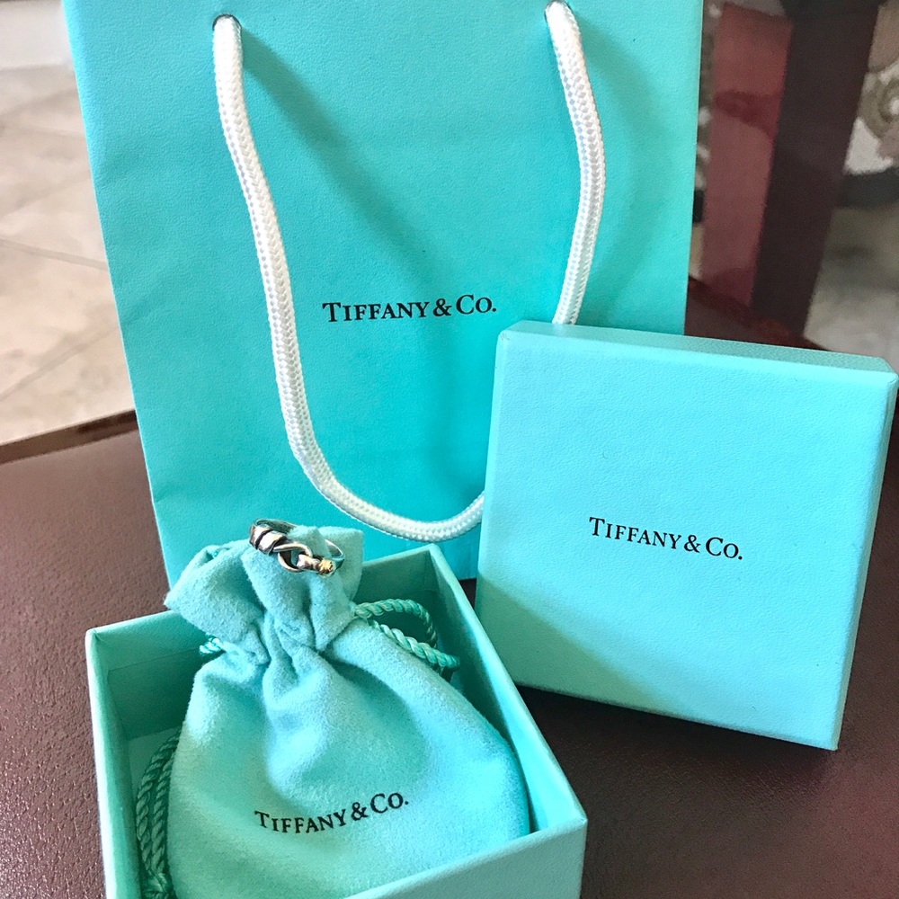 Authentic TIFFANY & CO love knot ring