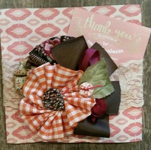 Fall Handmade headband Holiday Girls Toddlers