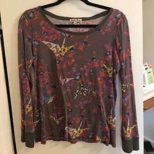 Lucky long sleeve paper crane top