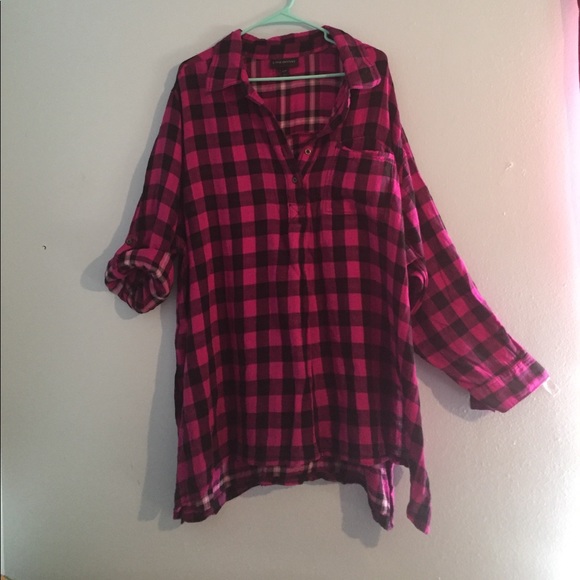 Lane Bryant Tops - Purple Lane Bryant Flannel Top