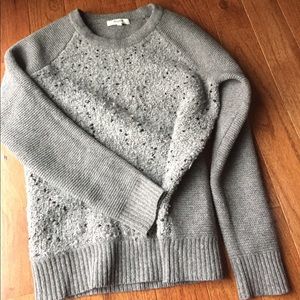 Grey crew neck sweater
