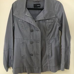 Light Pea Coat Style Utility Jacket