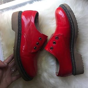 Vintage Bright Red Doc Marten Lookalike
