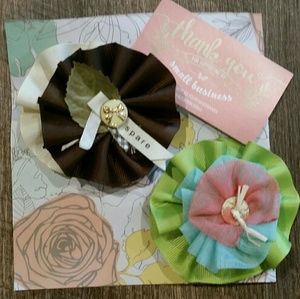 Set of two Handmade Matilda Jane m2m clips girls