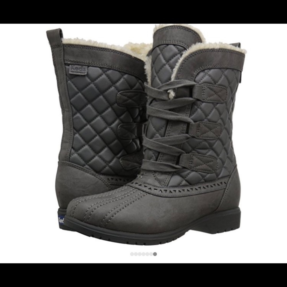 Keds Women's Snowday Waterproof Faux Fur Snow Boot