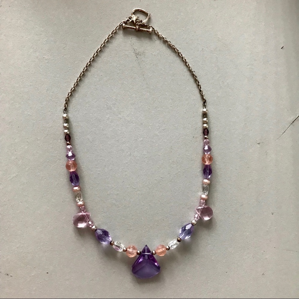 🆕Sterling Glass Beaded Handcrafted Necklace - Picture 5 of 6