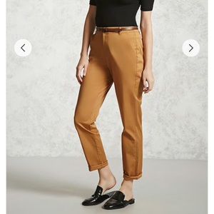Mustard Straight Leg Pants