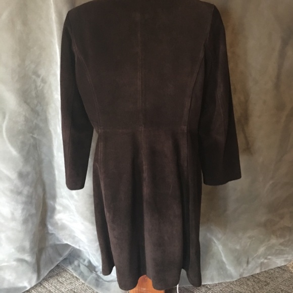 Vintage Express Brown Suede Car Coat w/thinsulate - Picture 3 of 8