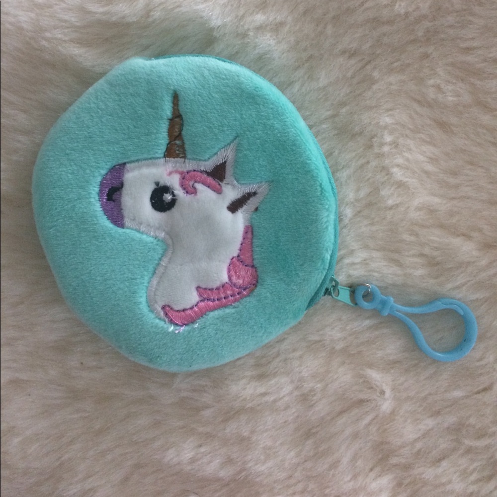 🦄Turquoise unicorn coin purse🦄