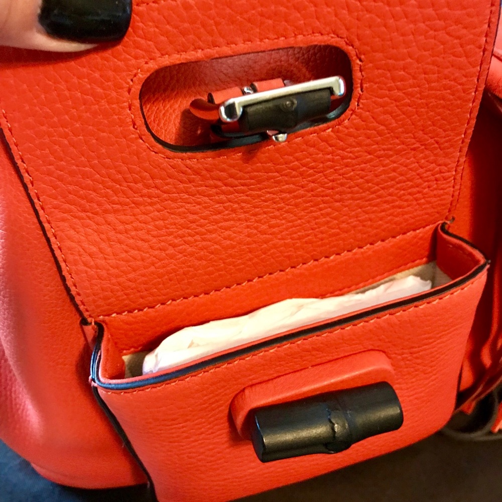 🍁SOLD🍁NWOT Gucci Bamboo Leather Backpack  - Picture 8 of 8