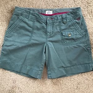 AE green khaki shorts