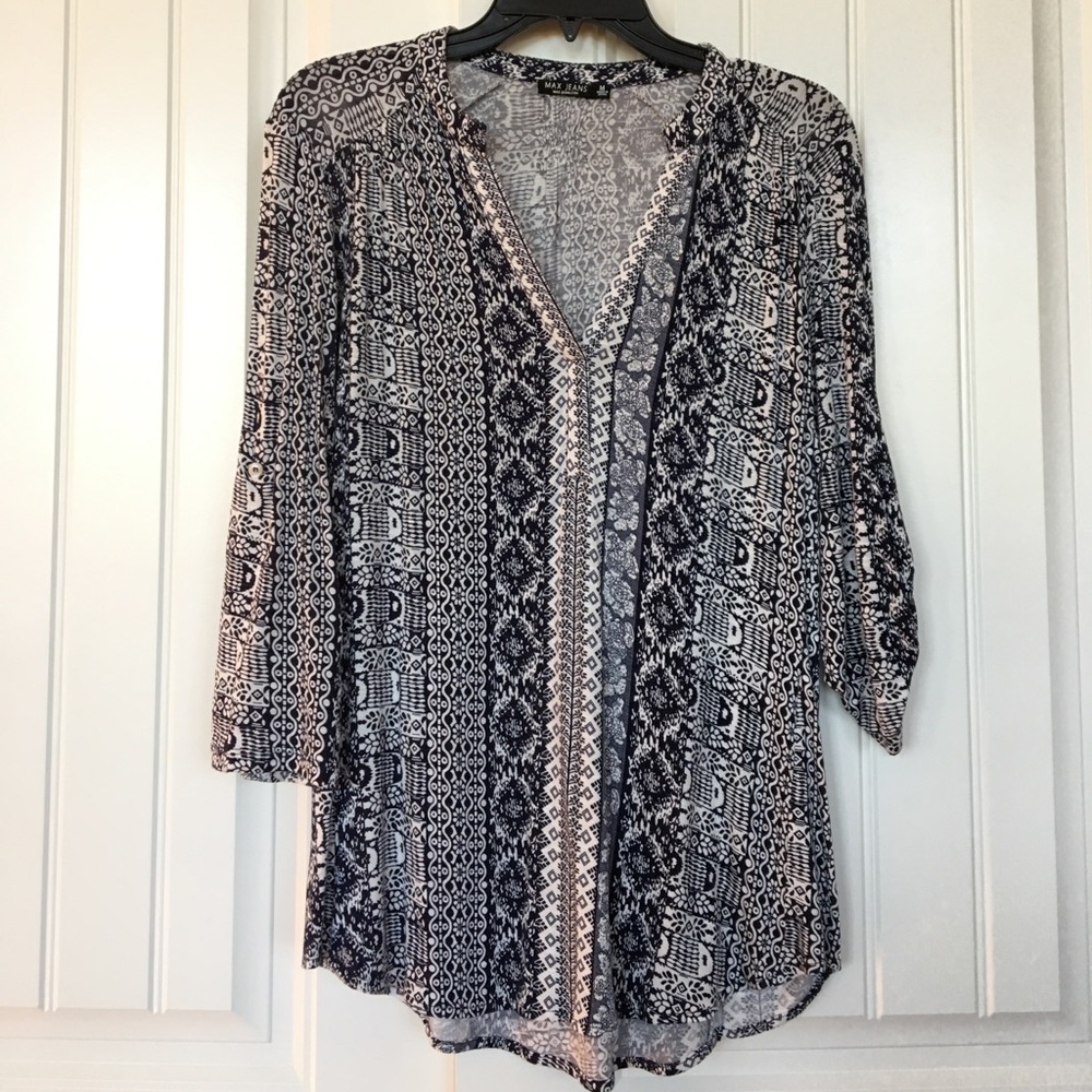 Max Jeans 3/4 sleeve blouse