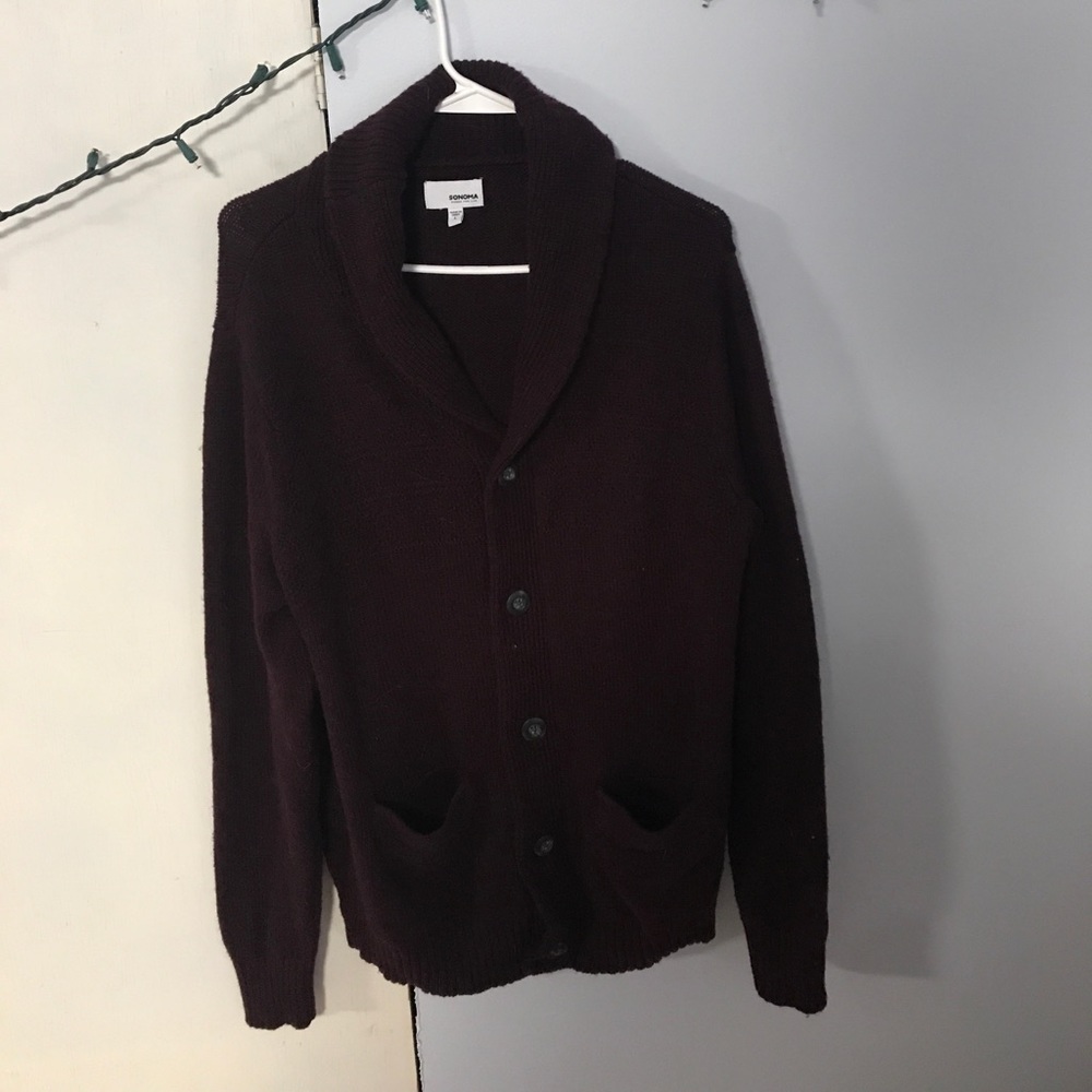 Maroon Cardigan
