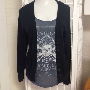 Lot Lane Bryant 14/16W tank w/ 14W Black Cardigan