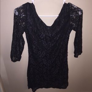 LACEY BLACK MINI DRESS
