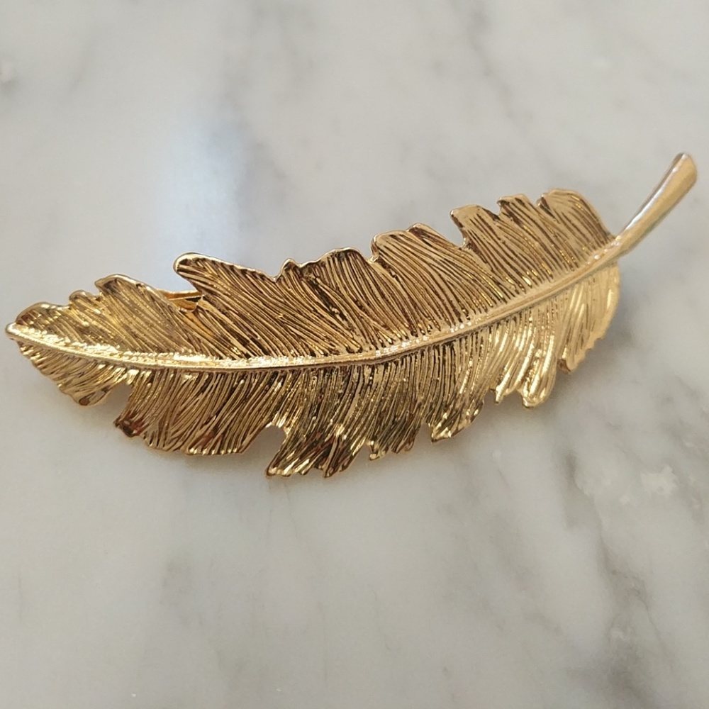 Gold Leaf Barette
