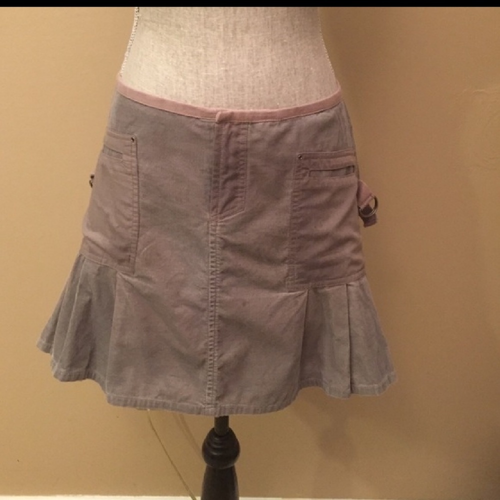 Free people corduroy gray skirt