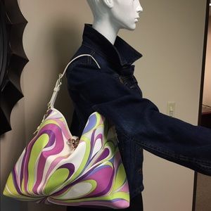 Emilio Pucci handbag w/ detachable zipper pocket!