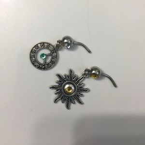Clock and Sun Belly Rings