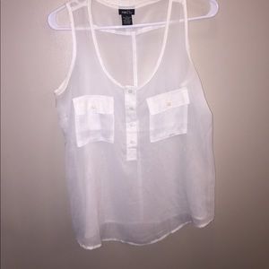 WHITE SHEER RUE21 TANK TOP
